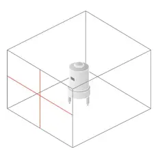 Схема лучей нивелира Bosch Quigo Plus