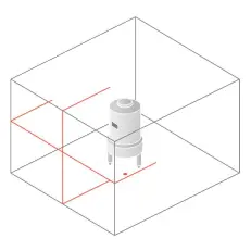 Схема лучей нивелира Bosch UniversalLevel 3 SET