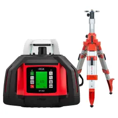 RGK SP-610 с калибровкой + элевационный штатив RGK SH-170 - ротационный нивелир с красным лучом