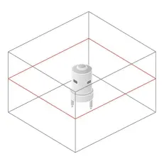 Схема лучей лазерного уровня Geomax Zone60 DG