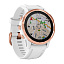 Смарт-часы Garmin Fenix 6S Pro розовое золото с белым ремешком