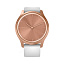 smart Часы Garmin Vivomove Style розовое золото с белым силиконовым ремешком