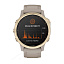 smart Часы Garmin Fenix 6S Pro Solar золотистый с песочным ремешком