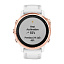 часыф для бега Garmin Fenix 6S Pro розовое золото с белым ремешком