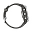 смарт Часы Garmin Fenix 7S серебристый с графитовым силиконовым ремешком