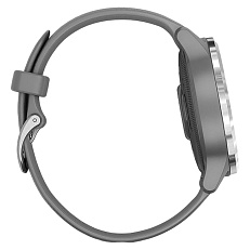Часы для спорта  Garmin vivoactive 4s серые с серебристым безелем