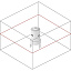 Схема лучей лазерного нивелира Sokkia LP415