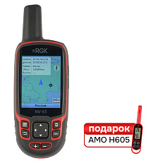 Комплект туристический навигатор RGK NV-65 и термогигрометр AMO H605