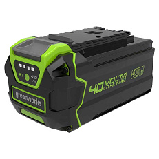 Greenworks GD40SS бесщеточный, 40V с АКБ 4 Ач USB + двойное ЗУ 4А