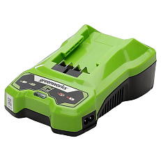 Greenworks G24AB 24V (145 км/ч) с АКБ 2 Ач с USB + ЗУ 4А быстрое - воздуходувка аккумуляторная